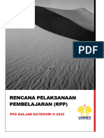 Rencana Pelaksanaan Pembelajaran (RPP) : PPG Daljab Kategori Ii 2022