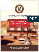Revised Small Claims Court Practice Direction 2023
