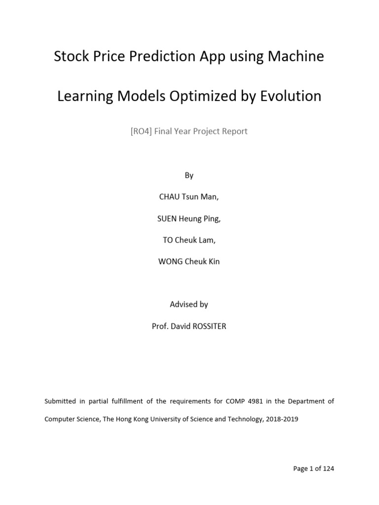 Stock Prediction App for Investors | PDF | Artificial Neural Network ...