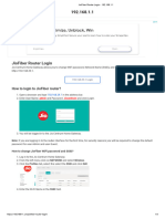 JioFiber Router Login - 192.168.1.1