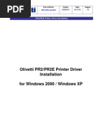 How to install olivetti pr2 plus printer epson