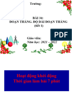 Bài 34. Đoạn Thẳng. Độ Dài Đoạn Thẳng (Tiết 1)