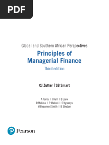 Principles of Managerial Finance Chapters 1