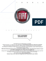 Fiat Doblo Panorama 2015 Owner's Manual