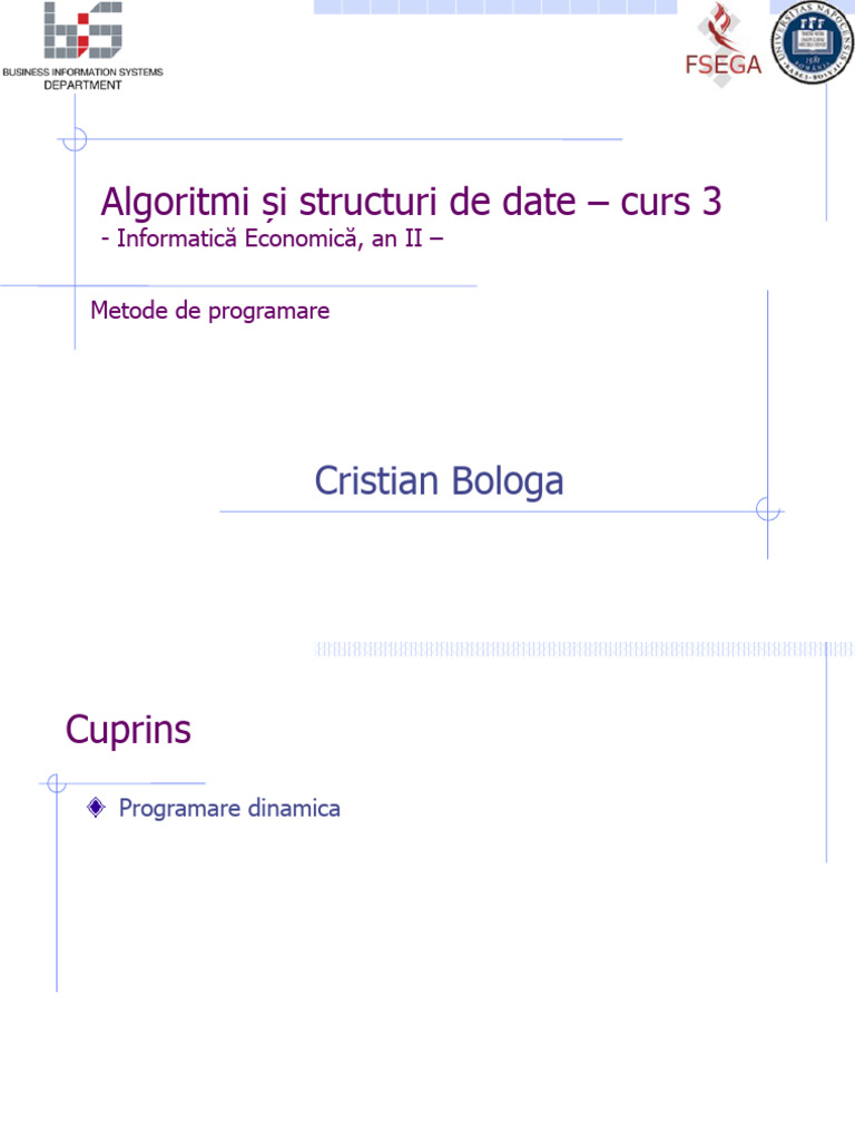 Curs 3 | PDF