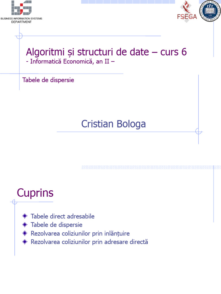 Curs 6 | PDF