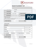 ANSWER KAA English Placement Test v1.0