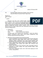 S - 24 - 24AR - Surat Perubahan Waktu Pelaksanaan Pelatihan Teknis Perizinan Berusaha Bidang PM