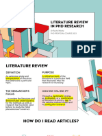 Literature Review PHD - 5 May 2023