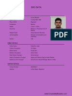 Kumar Bhaskar - Biodata (By Createmybiodata - Com)