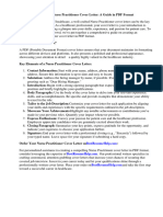 Nurse Practitioner Cover Letter PDF