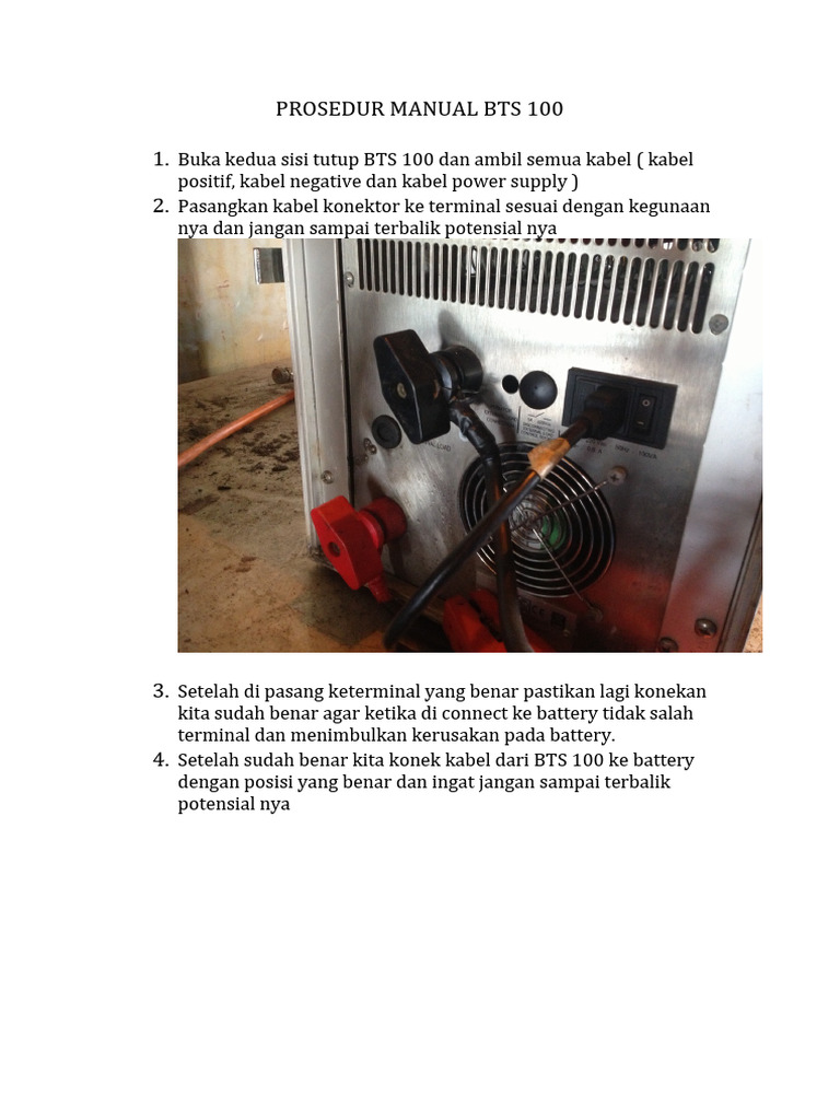 Prosedur Manual Bts 100 Software Pdf Komputer
