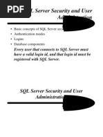 SQL Server Security and User Administration