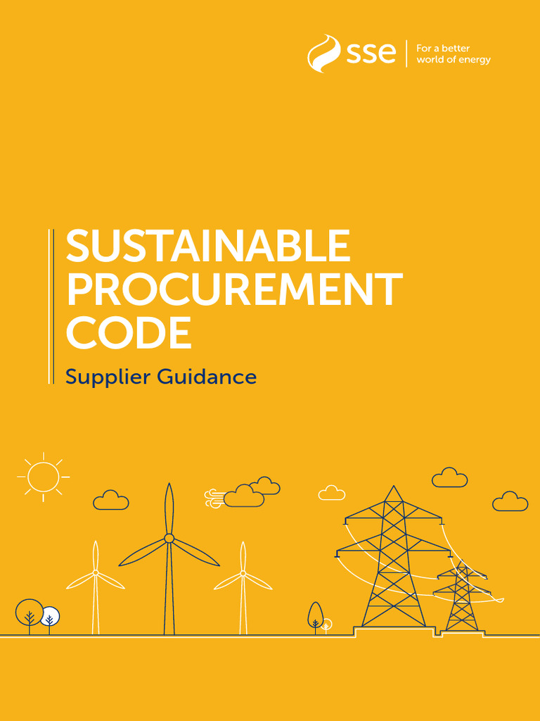 SSE Sustainable Procurement Guidelines | PDF | Supply Chain | Procurement