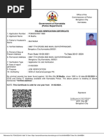 Police Clearance Certificate Sample | PDF