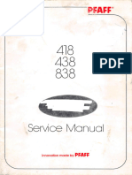 Pfaff 418, 438, 838 Service Manual