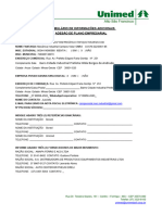 Formulario de Informações Adicionais - Campos Vidal
