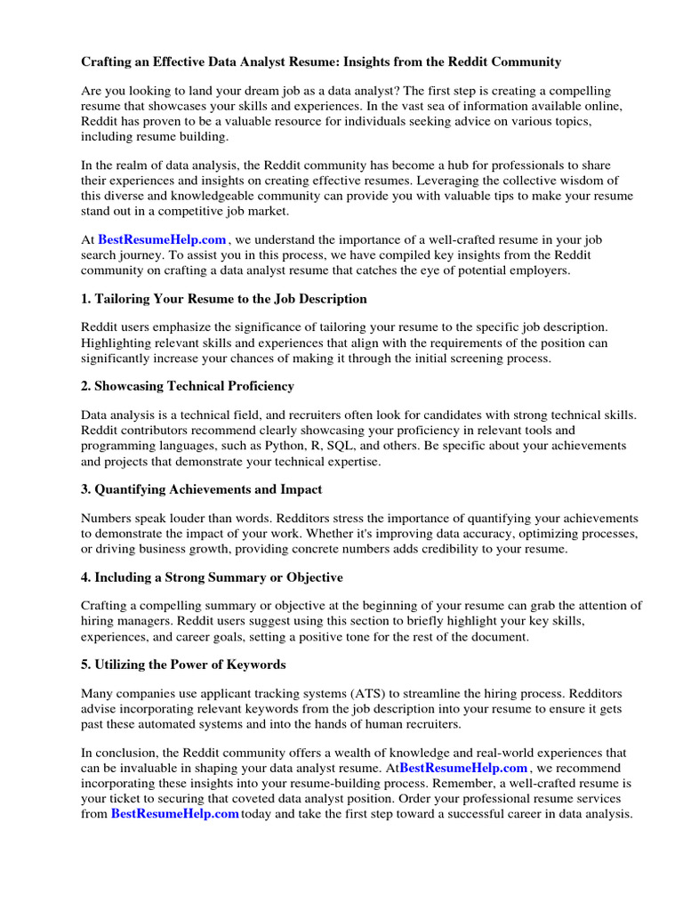 Data analyst resume reddit download free pdf r sum data analysis