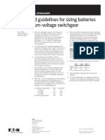 Simplified Guidelines Sizing Batteries MV Switchgear Ap083004en