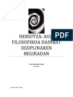 HERIOTZA. Auzi Filosofikoa Hainbat Diziplinaren Begiradan