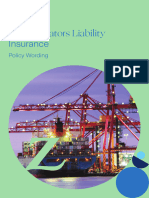 Port Operators Liability Insurance Policy