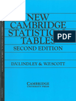 Cambridge Statistical Tables