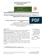 The Role of Enlightened Leadership in The Face of Career Alienation: An Applied Study at Tikrit University