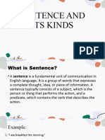 Sentence and Its Kinds