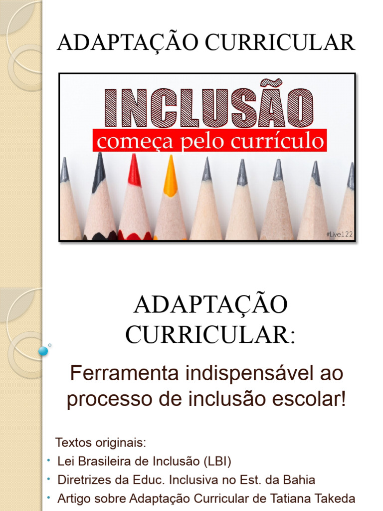 Adaptação Curricular para Inclusão Escolar | PDF | Pedagogia | Aprendizado