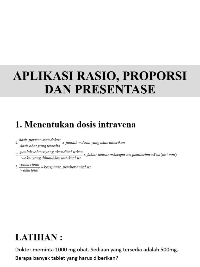 Aplikasi Dosis Obat dan Analisis Dimensional | PDF