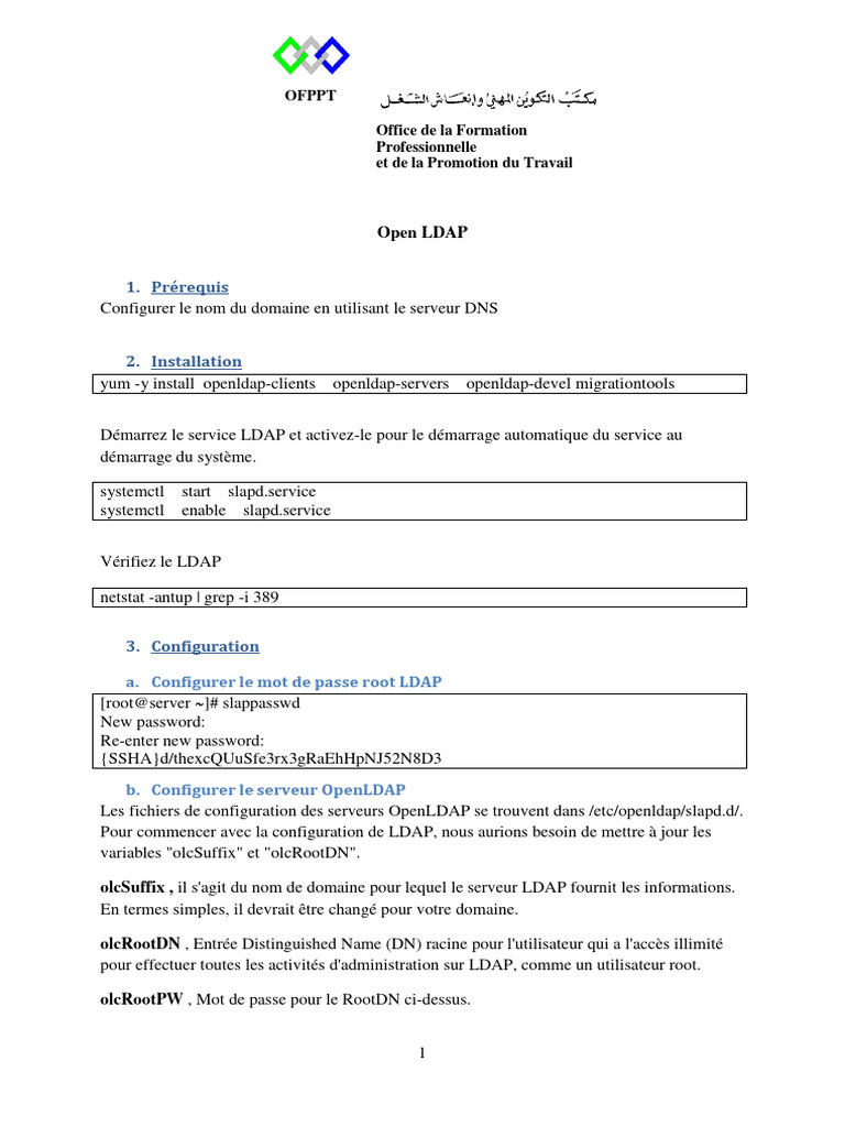 Installation et Configuration LDAP Linux | PDF | Protocoles Internet ...