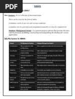 Dbms Short Notes