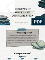 Concept of Speech and Communication