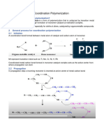 Coordination Polymerization