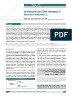 Anatomical Characterisation and Foliar Microscopy of Hypericum Perforatum L