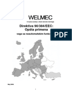 WELMEC 2 5. Izdanje WELMEC. Ije. Direktiva 90 - 384 - EEC - Opšta Primena. Vaga Sa Neautomatskim Funkcionisanjem. Maj 2009.
