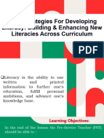 Basic Strategies For Developing Literacy