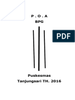 Poa Poli Gigi Puskesmas Tanjungsari 2016