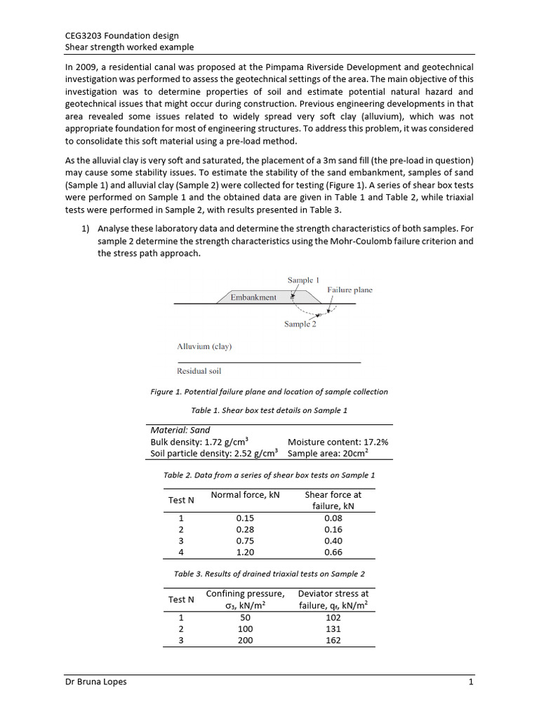 Shear Strength Analysis Guide | PDF | Geotechnical Engineering ...