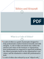 Code of Ethics and RA9298