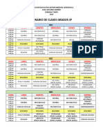 Horario de Clases 2024