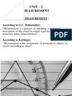 BRM - Unit - 2 Measurement