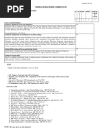 Format For Course Curriculum: Annexure CD - 01'