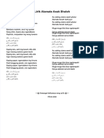 PDF Lirik Alamate Anak Sholeh - Compress