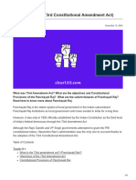 Panchayati Raj 73rd Constitutional Amendment Act