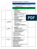 8º - Proposta Anual - Matematica Geometria - Contéudos Por Unidade - 8º Ano 2024