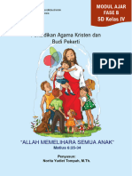 Modul Ajar Pendidikan Agama Kristen Dan Budi Pekerti - Allah Memelihara Semua Anak - Fase B