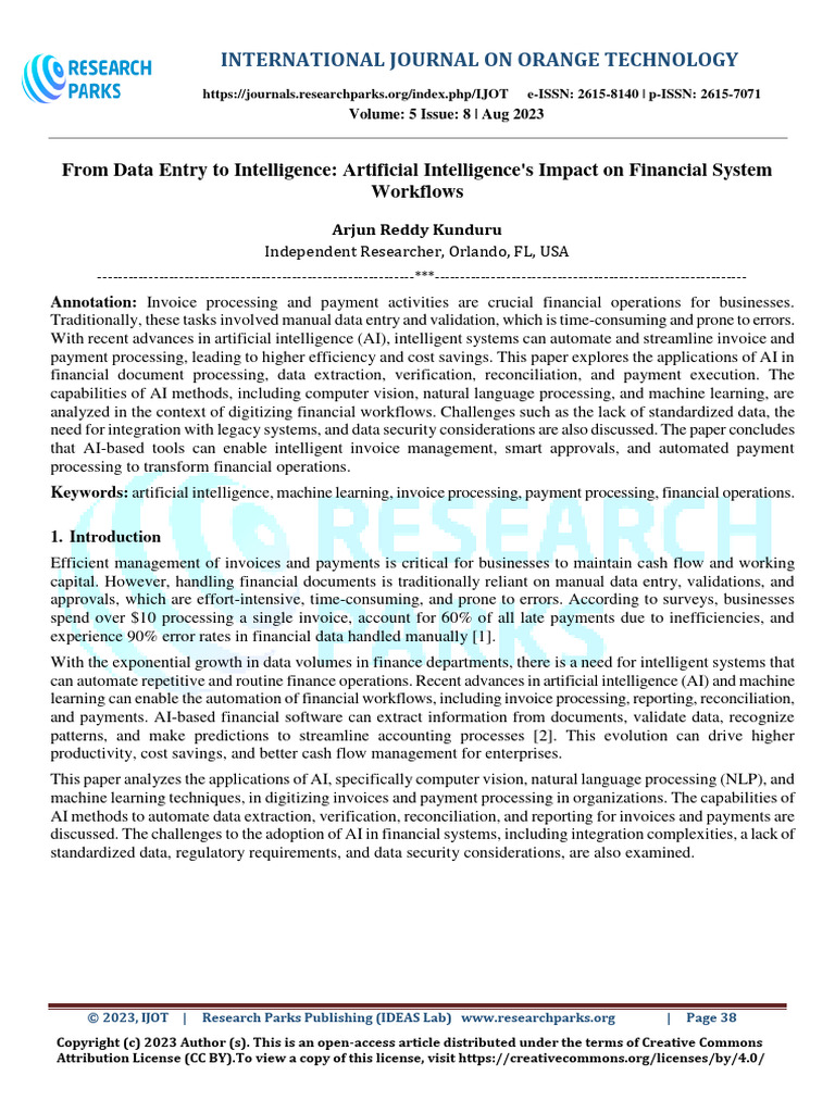 From Data Entry To Intelligence: Artificial Intelligence's Impact On ...