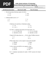 DLD Mock Up Exam