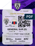 Daniel Quinga: General Sur (D)